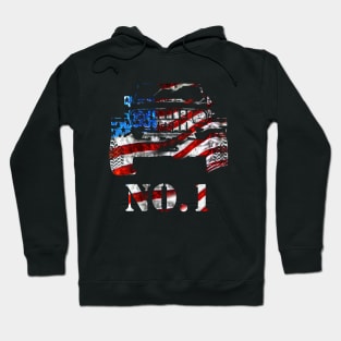 No.1 4x4 car US Flag Hoodie